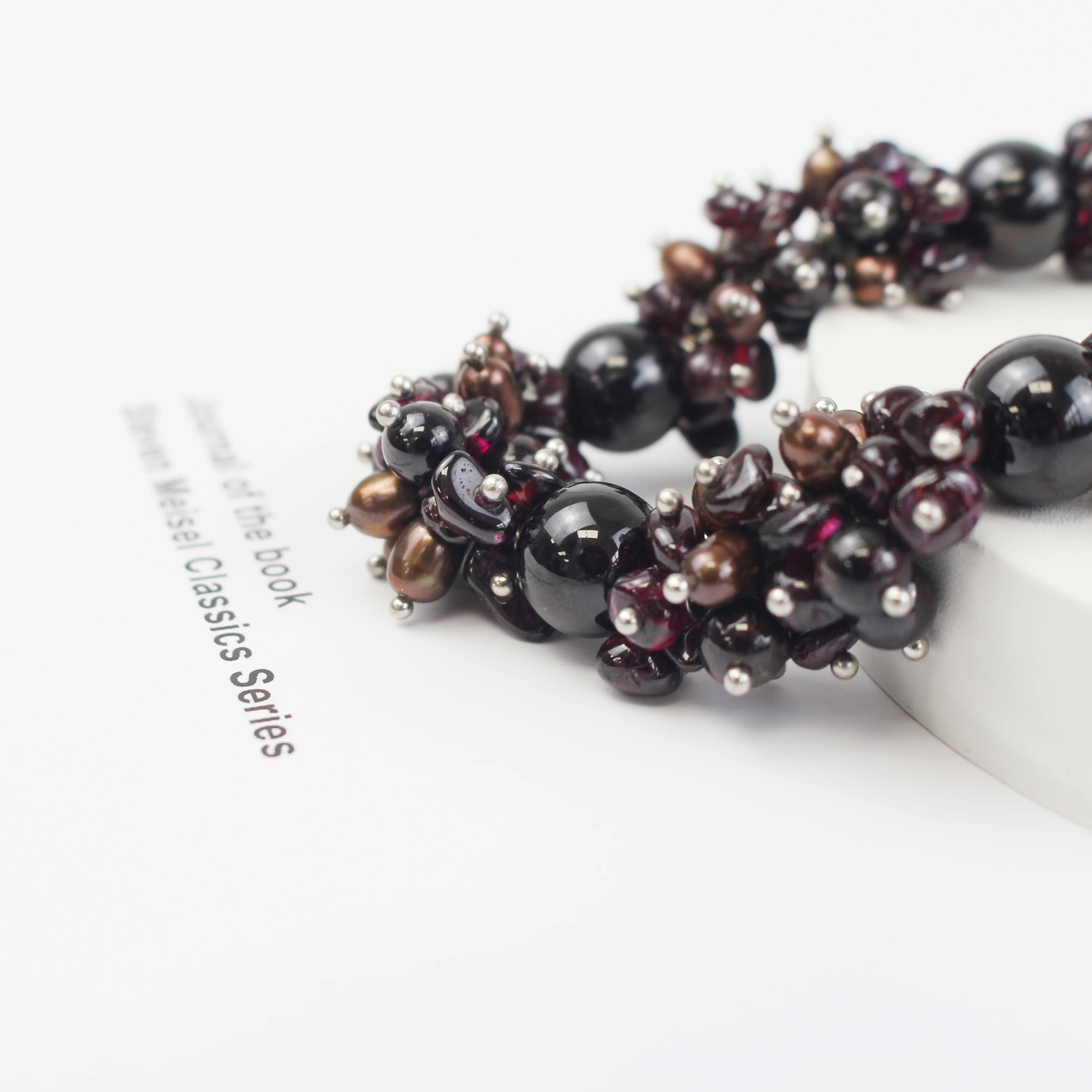 ヴィンテージストーンネックレス,豪華な磁気アトラクション,ファッションウェア