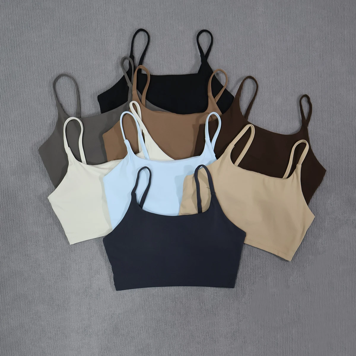 Ctenkevet Damen Push-Up Gym Workout Yoga-BH, rückenfrei, stoßfest, Fitness-Crop-Top, Sportunterwäsche für Damen – Detail 25