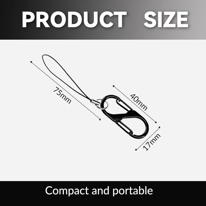 Heltec Meshtastic T114 V2 Крабинный зажим, безопасная пряжка, мини-брелок, веревочный замок, крючок для противоугонного рюкзака для кемпинга на открытом воздухе
