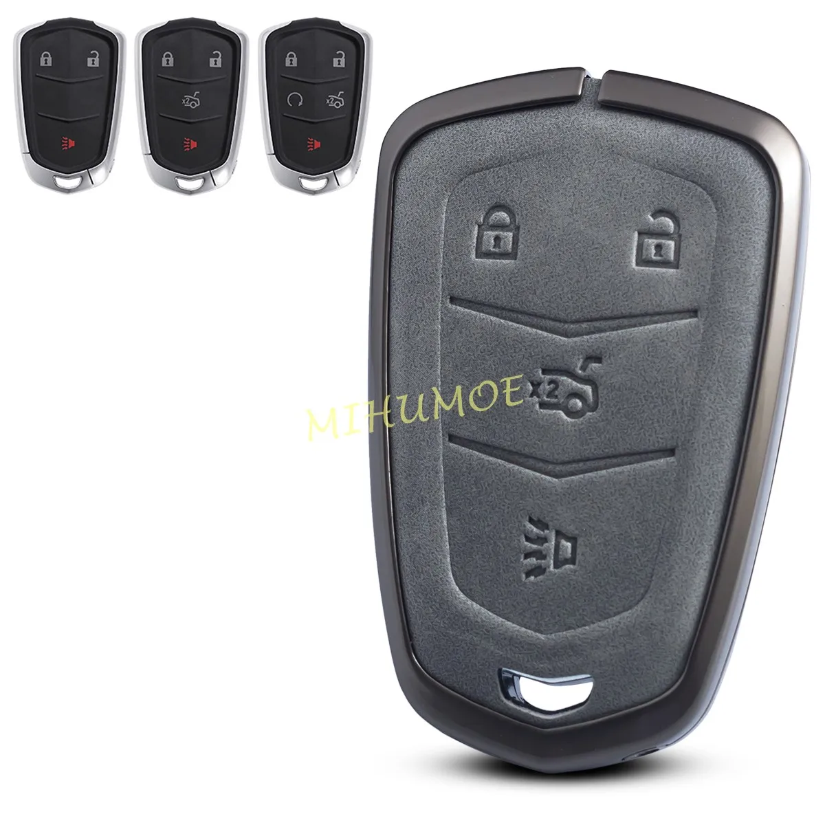 3 4 5 Buttons Car Remote Key Fob Cover Case For Cadillac XT4 XT5 XT6 CT6 SRX ATS XTS CTS Escalade Accessories Zinc Alloy