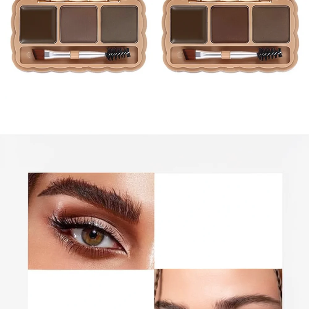 For For S F R Brow Makeup Cream Powder Combo Smudge Proof Waterproof Eyebrow Tint Palette Long Wear Sculpting Enhancer