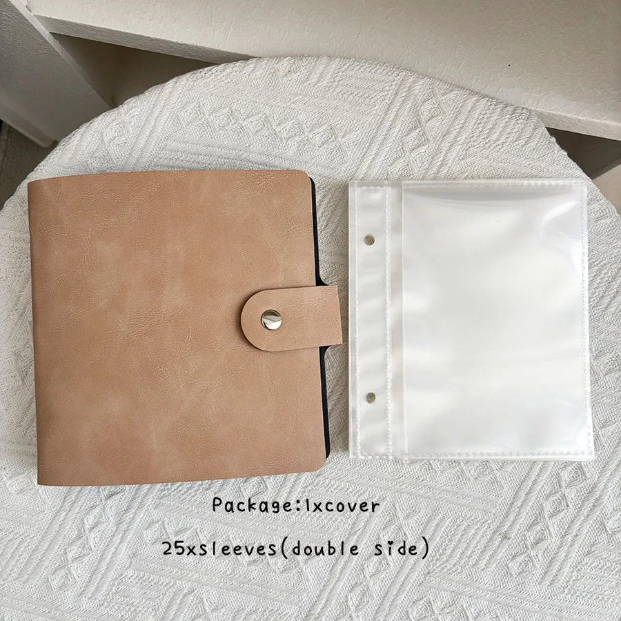 1 Set Loseblatt-Sammelbuch, PU-Samenbeutel mit 50 Taschen, quadratisch, 2 Löcher, Binder, Pflanzensamen, Aufbewahrung, Umschläge, Organizer, Halter – Detail 6