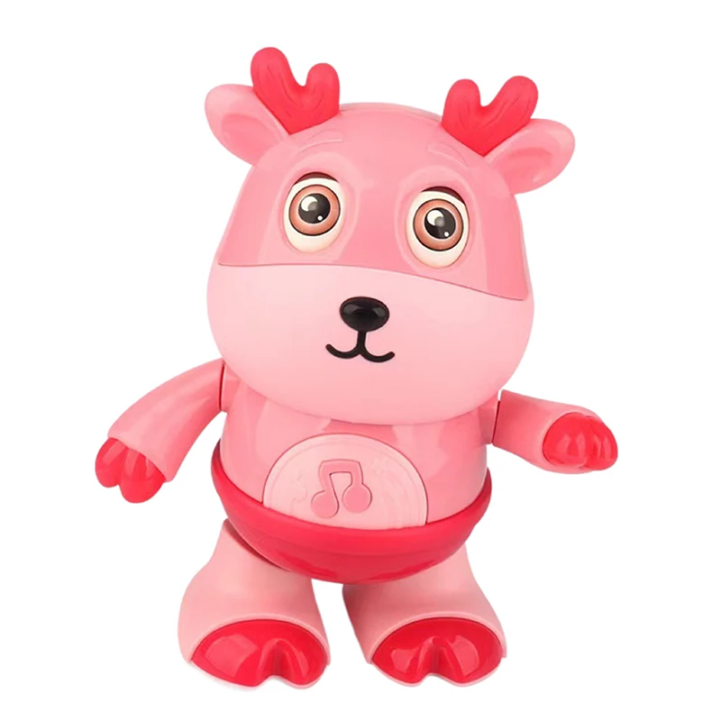 Pink Cow-Boogie Music Led Lights Cow Boogiecow Light-Up Dancing Cow For Active Fun Dancing Cartoon Toy With Home Decoration