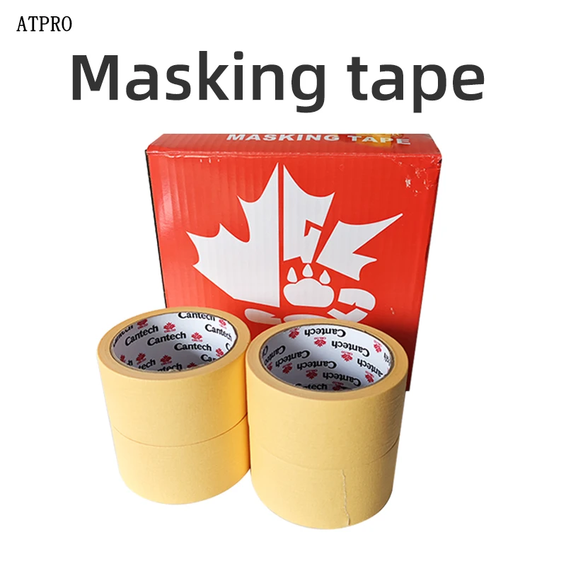 

Adhesive Tape For Car Painting Yellow High Adhesive Paper For Paint Masking Tape High Temperature Tape Paper