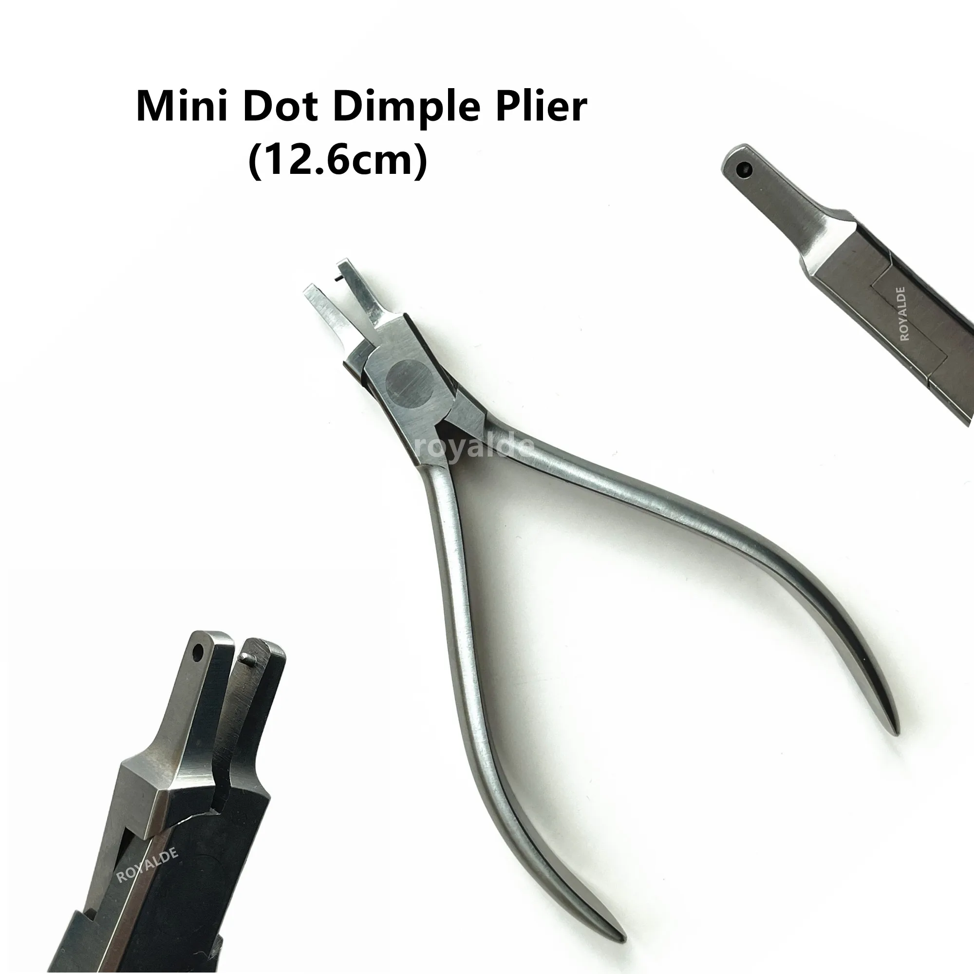 Dental Orthodontic Mini Dot Dimple Plier Thermal Hole Punch Aligner Braces Retainer