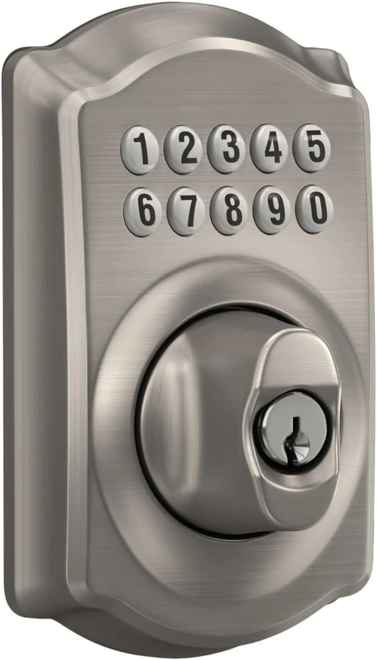 

BE365 V CAM 619 Keypad Deadbolt, Electronic Keyless Entry Lock, Satin Nickel