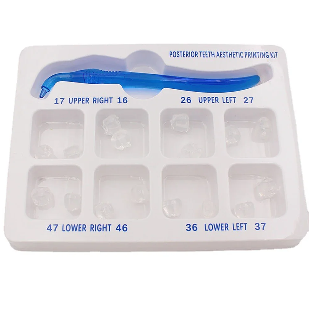 Posteriors Teeth Aesthetics Printing Kit For Light Cure Composites Restorations Filling Tools