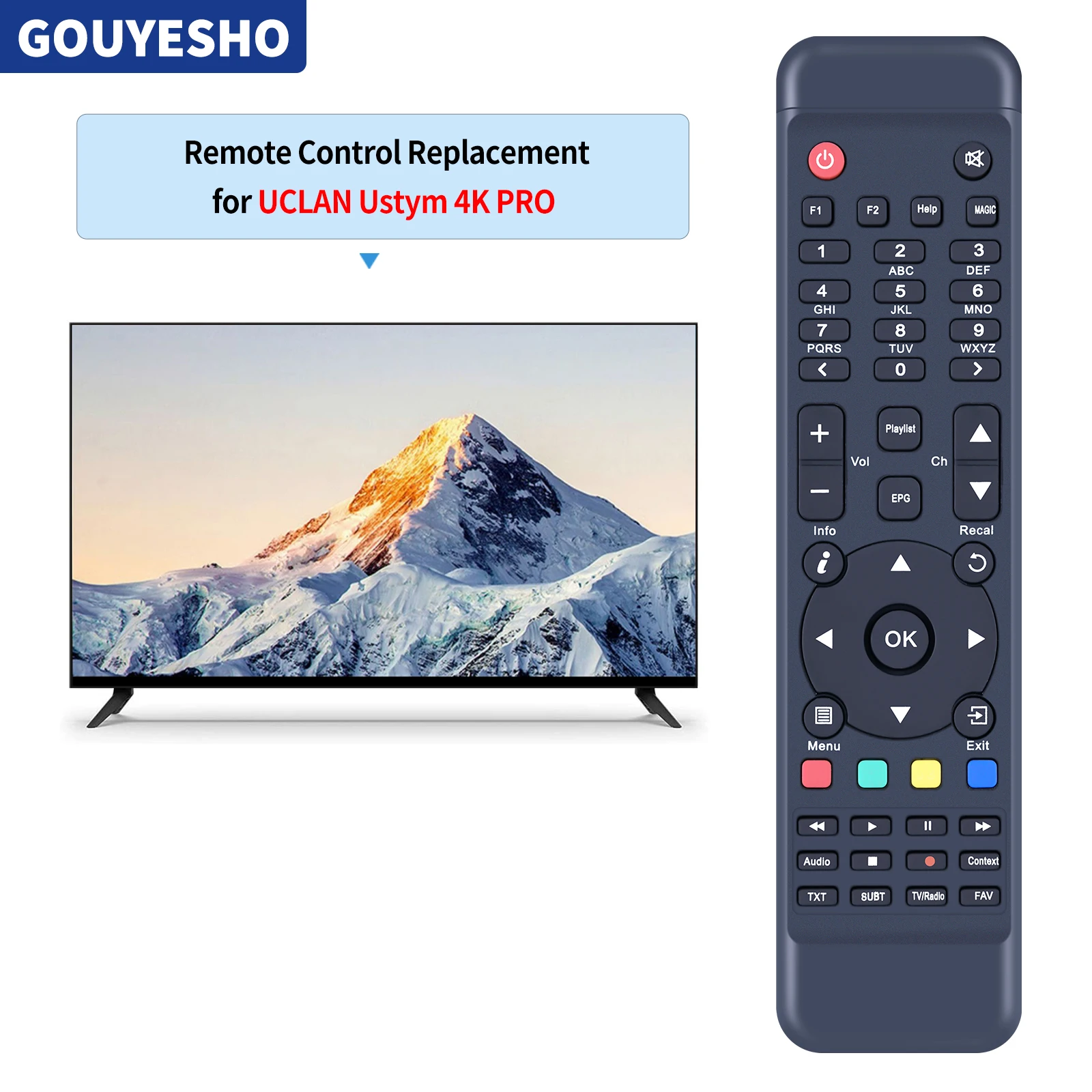 New Remote Control for UCLAN Ustym 4K PRO SF8008