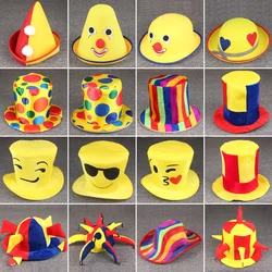 Halloween Fancy Dress Up Hat Stage Show Props Clown Funny Dress Up Clown Hat