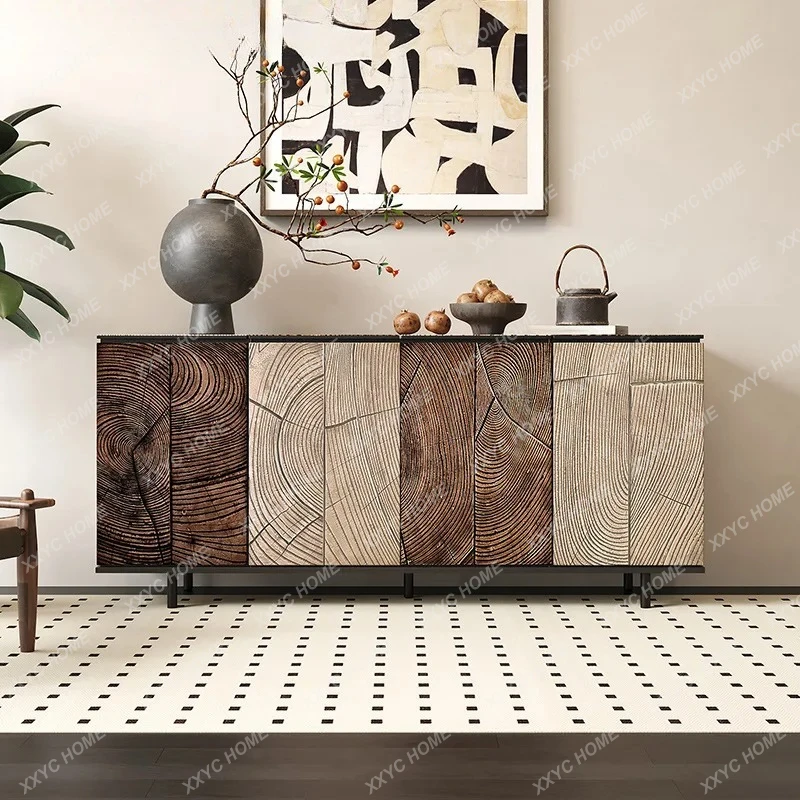

Буфет в стиле LXluxury, из массива дерева с резьбой, для гостиной, настенный декоративный шкаф для хранения.
