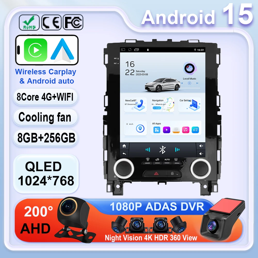 Android 15 For Renault Koleos Megane 4 Samsung SM6 Talisman 2017 - 2019 style Carplay Car Radio Multimedia Navigation GPS