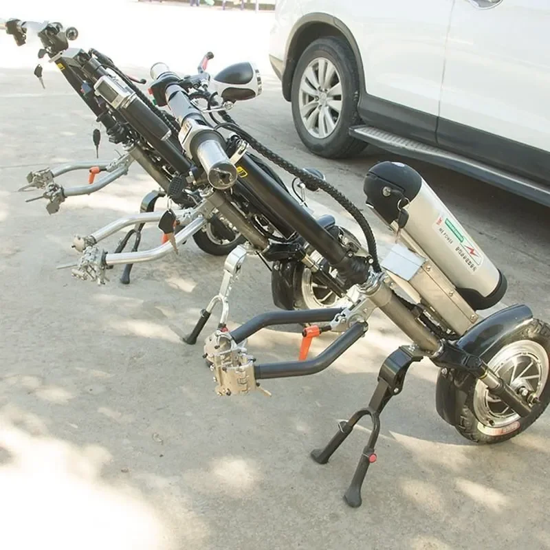 Wheelchair tractor head, disabled hand push drive head, electric vehicle head modified folding link frame, easy to