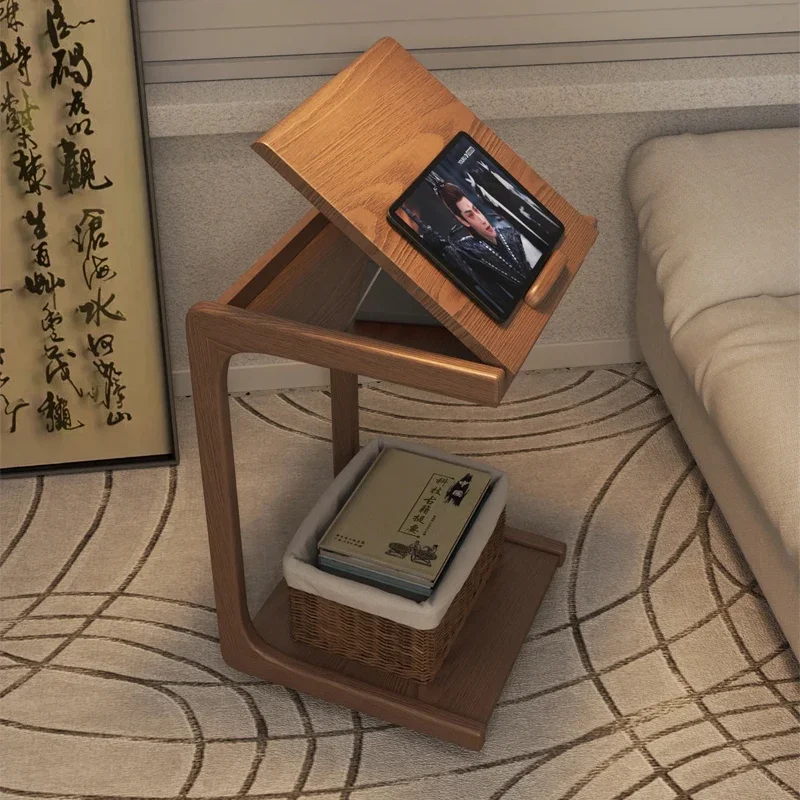 

Solid wood small coffee table removable flip cover simple living room sofa storage