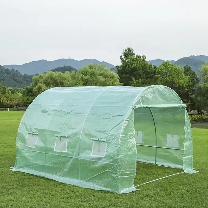 Low Cost Rain Shelter Greenhouse Easily Assembled Tunnel Greenhouse for All Plants