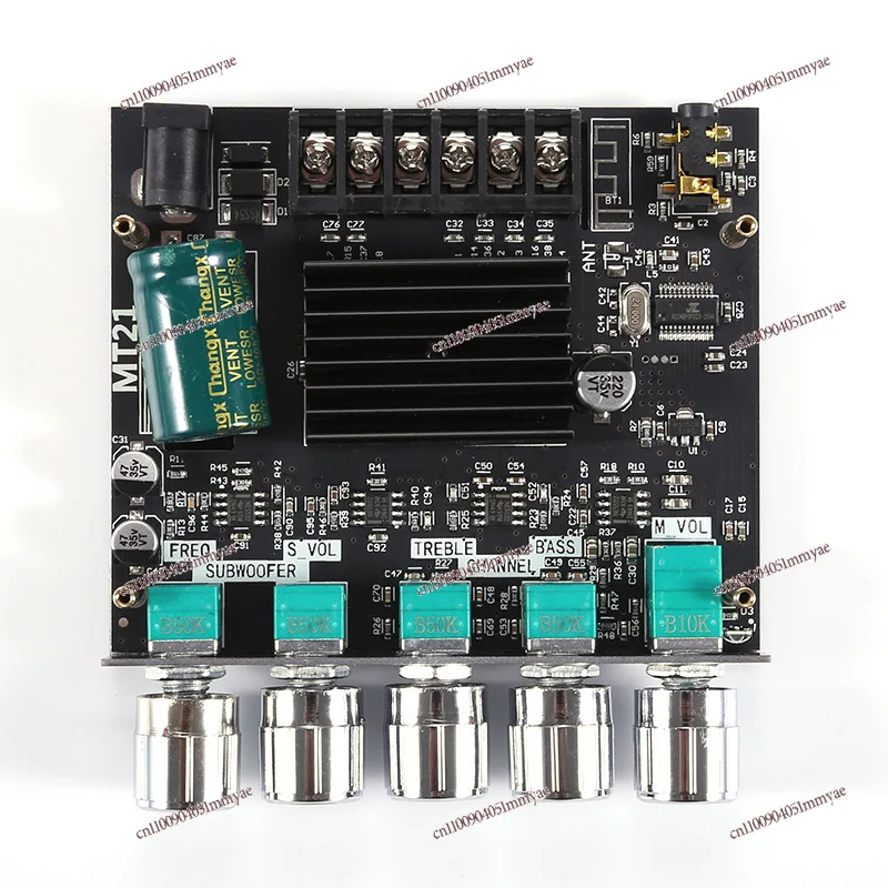 

ZK-MT21 50W * 2 + 100W 2.1 Channel Bluetooth Digital Power Amplifier Module High and Low Tone Super Bass