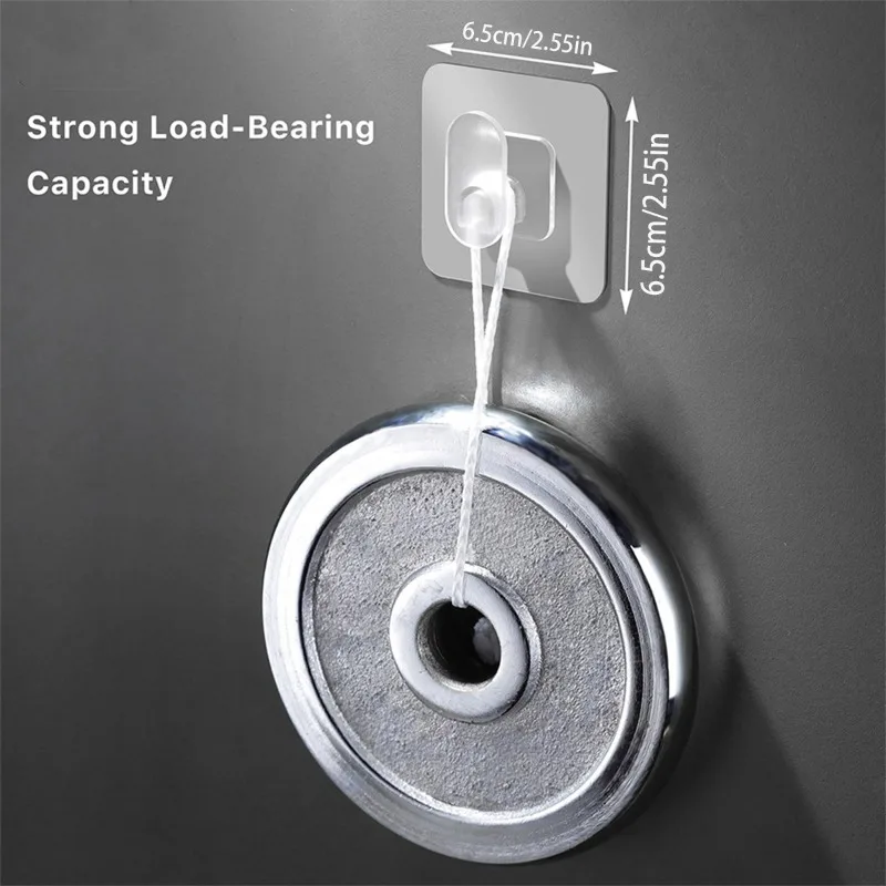 20/1Pcs Strong Adhesive Hooks Transparent Wall Hanger Key Pendant Towel Holders Clothes Storage Bathroom Kitchen Organizer Rack