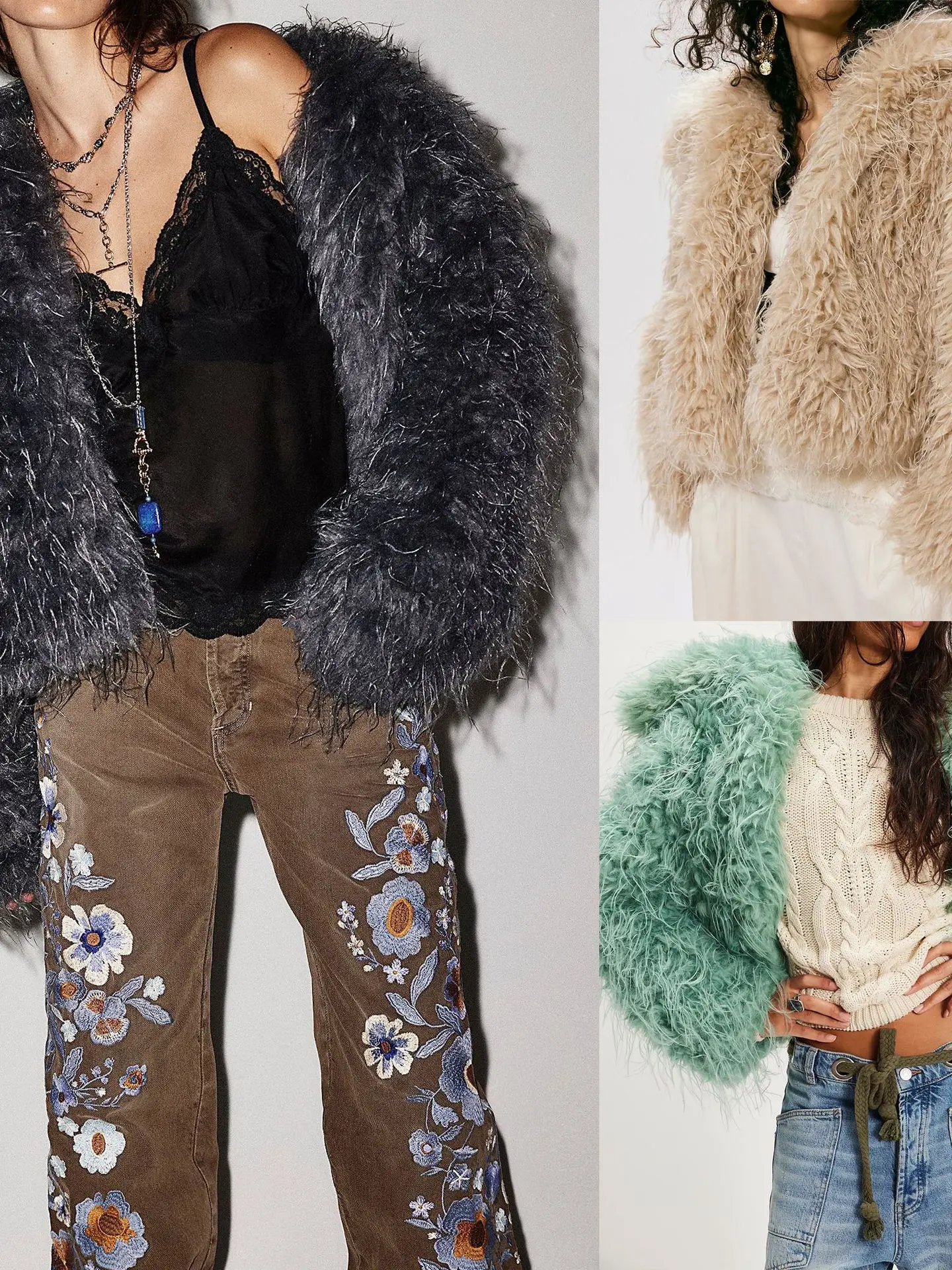 

Вязаный кардиган-пальто из ткани с винтажным воротником-стойкой, теплый, открытый, повседневный, в стиле пэчворк, из полиэстера, для женщин