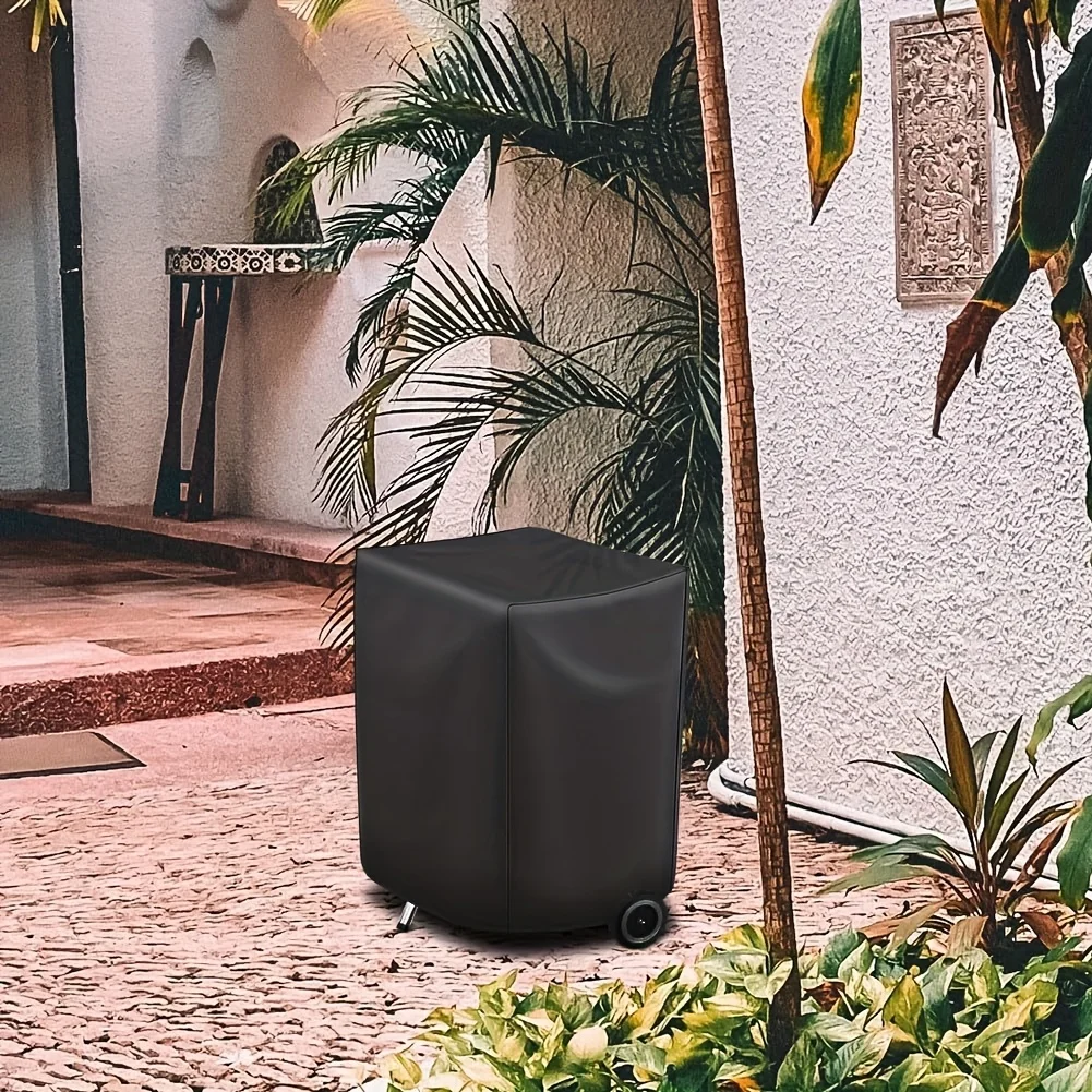 Electric Fume Grill Heavy Duty Cover, Suitable for Outdoor Barbecue Grill, Square Vertical Chimney Protection Cover (Cover Only)