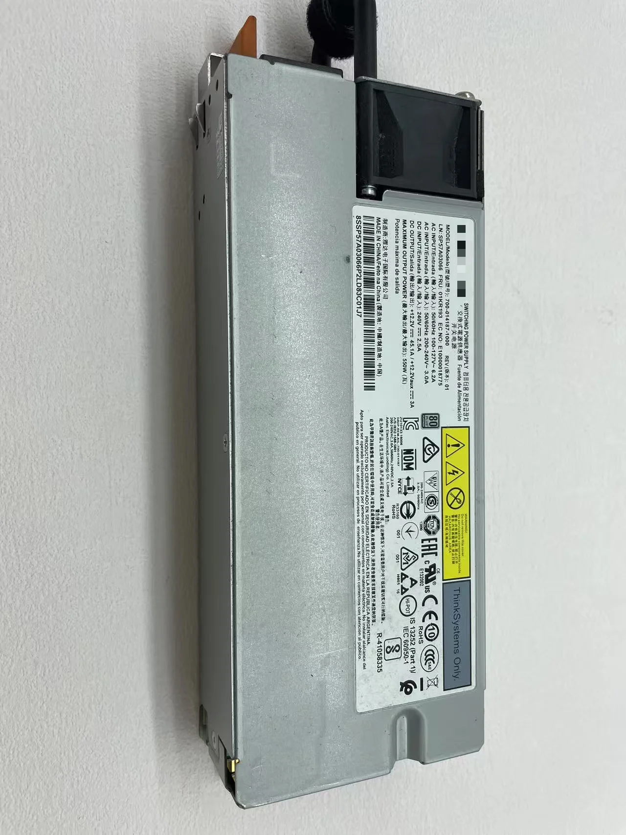 

Switching Power Supply 700-014187-1000 550W 80PLATIUM