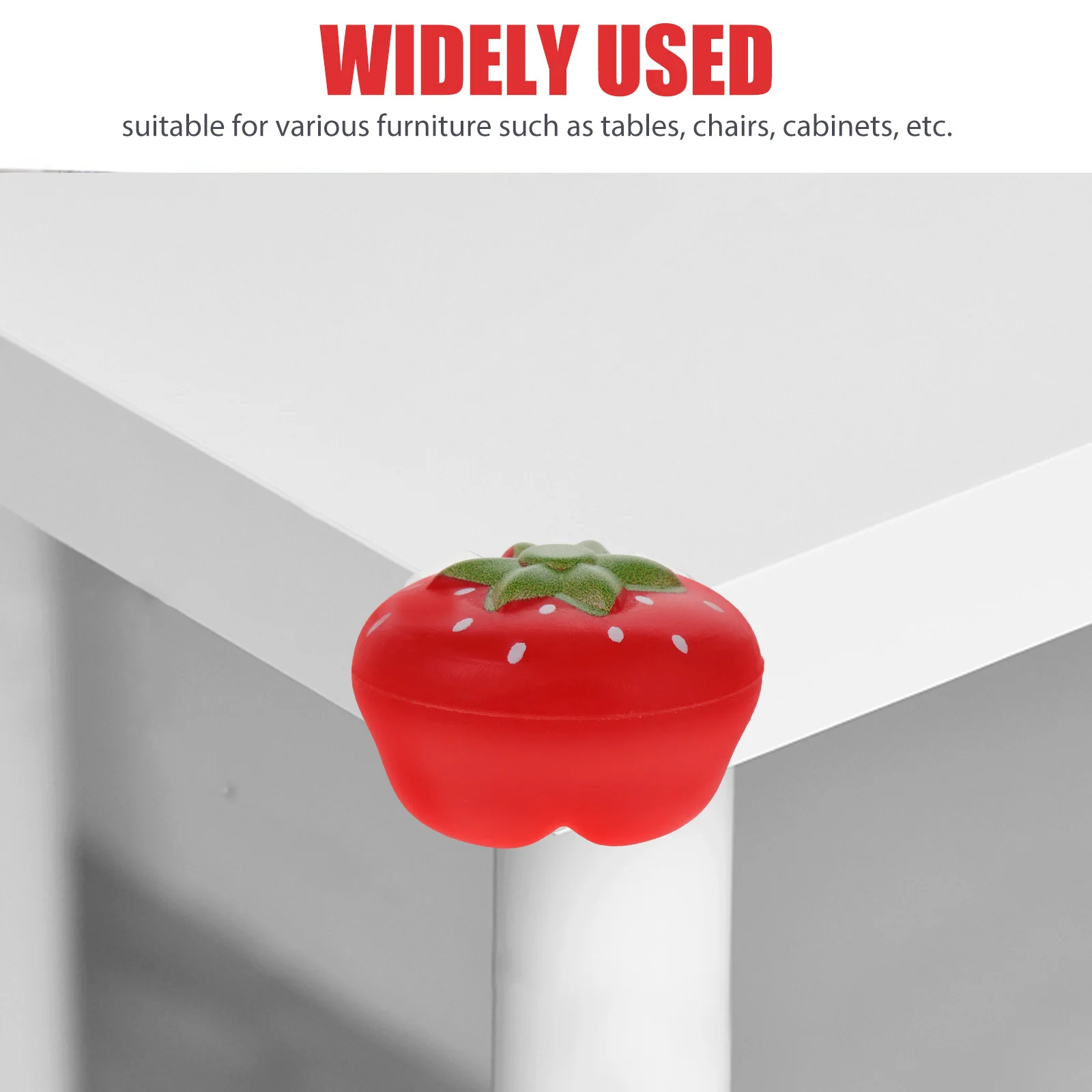 3 قطعة سلامة الطفل سيليكون حشوات للزوايا الفراولة الجدول حافة حماة الطفل التدقيق الأثاث ركن يغطي سلامة الطفل #5