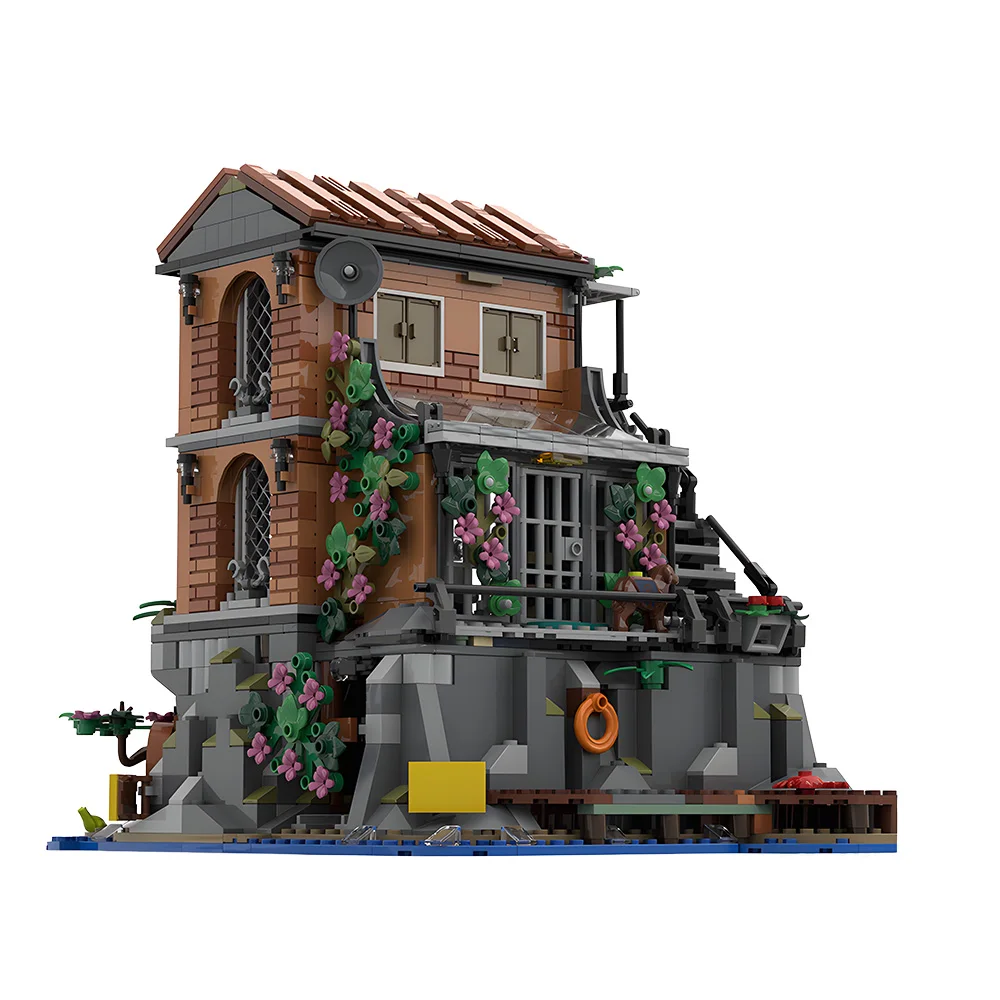 Gobricks MOC Secrets Agents  Home Building Blocks Model  Riviera Extension house Bricks diy Assembled Toy Children Gift