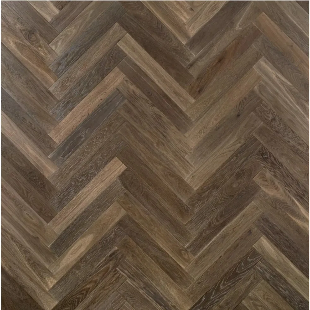 맞춤형 버전14mm 다층 모던 브러쉬드 오크 엔지니어드 우드 바닥재