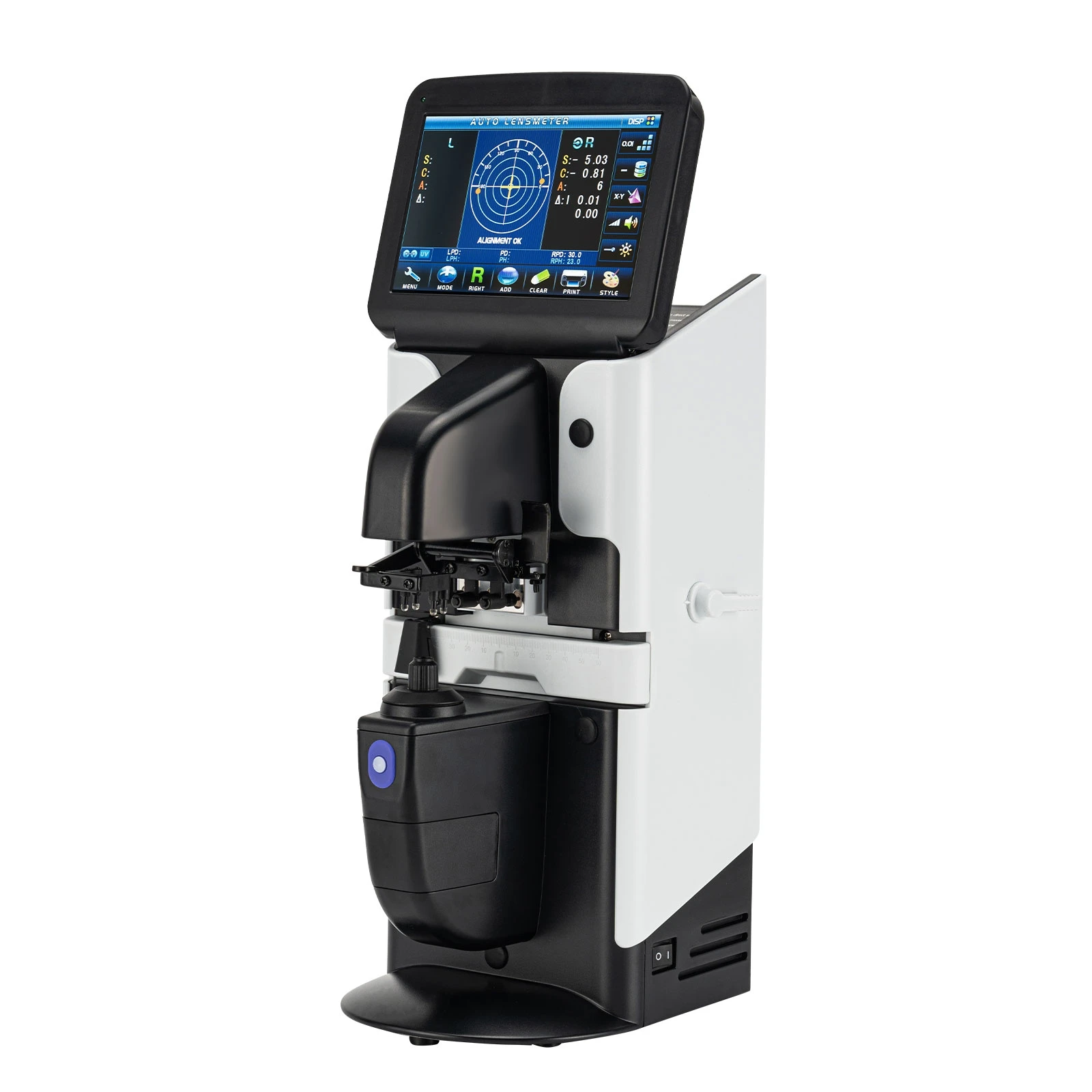 Top Quality Advanced JD-2600A Lensometer 7'' Lcd Touch Screen Digital Automatic Focimeter Auto Lensmeter with PD UV Printer