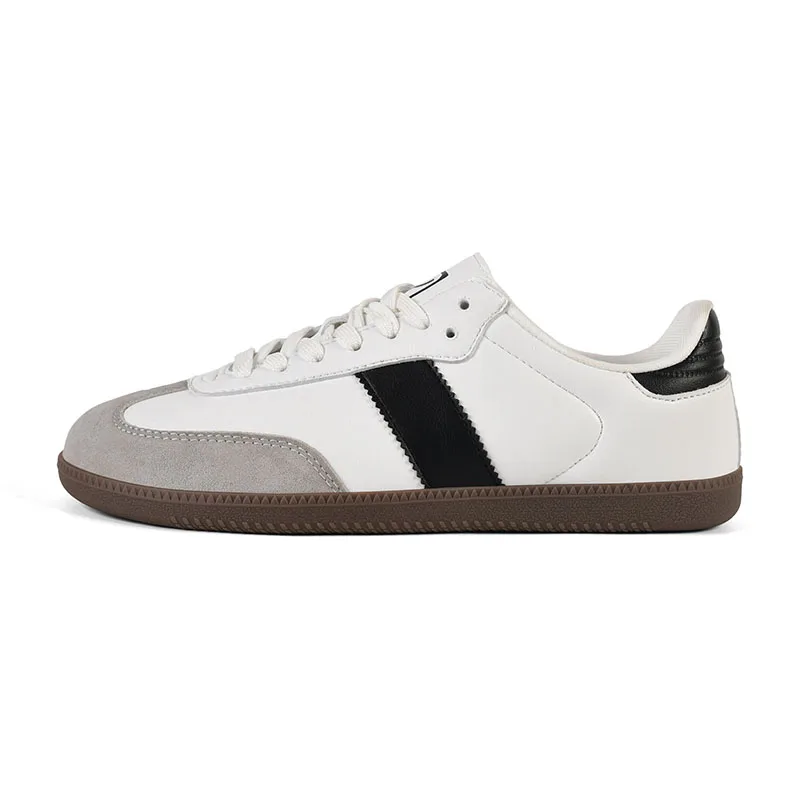 أحذية رياضية غير رسمية جديدة للرجال جلدية منخفضة القمة موضة الاتجاه الأسهل لمباراة احذية الجري أحذية التزلج الرجالية مناسبة ل