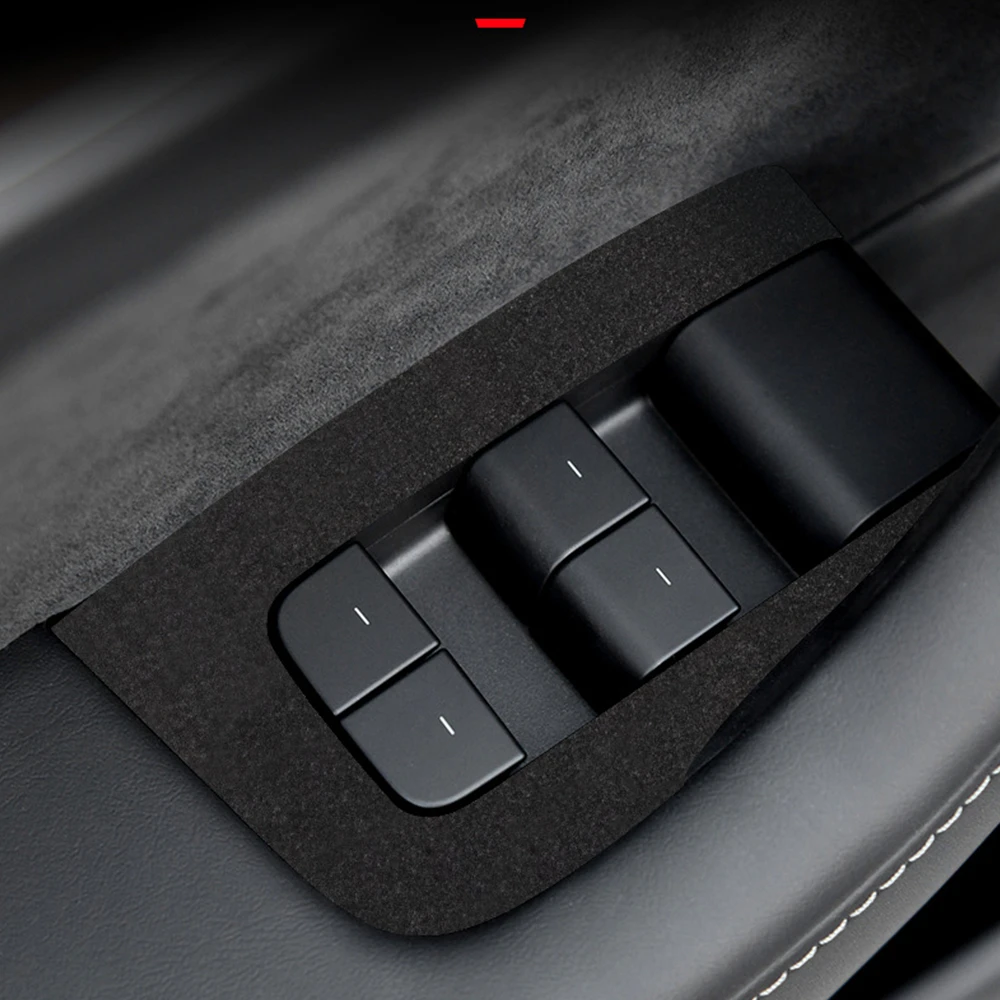 

Alcantara Window Switch Lifter Panel Trim Frame Sticker for Tesla Model 3 Y 2019-2023 Interior Tuning Car Accessory