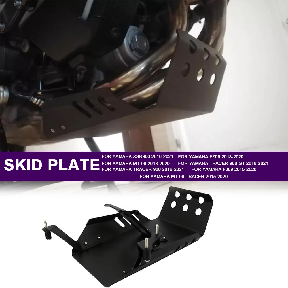 

For YAMAHA MT09 FZ09 Tracer 900/GT XSR900 FJ09 MT 09 MT-09 Motorcycle Engine Protection Cover Chassis Under Guard Skid Plate