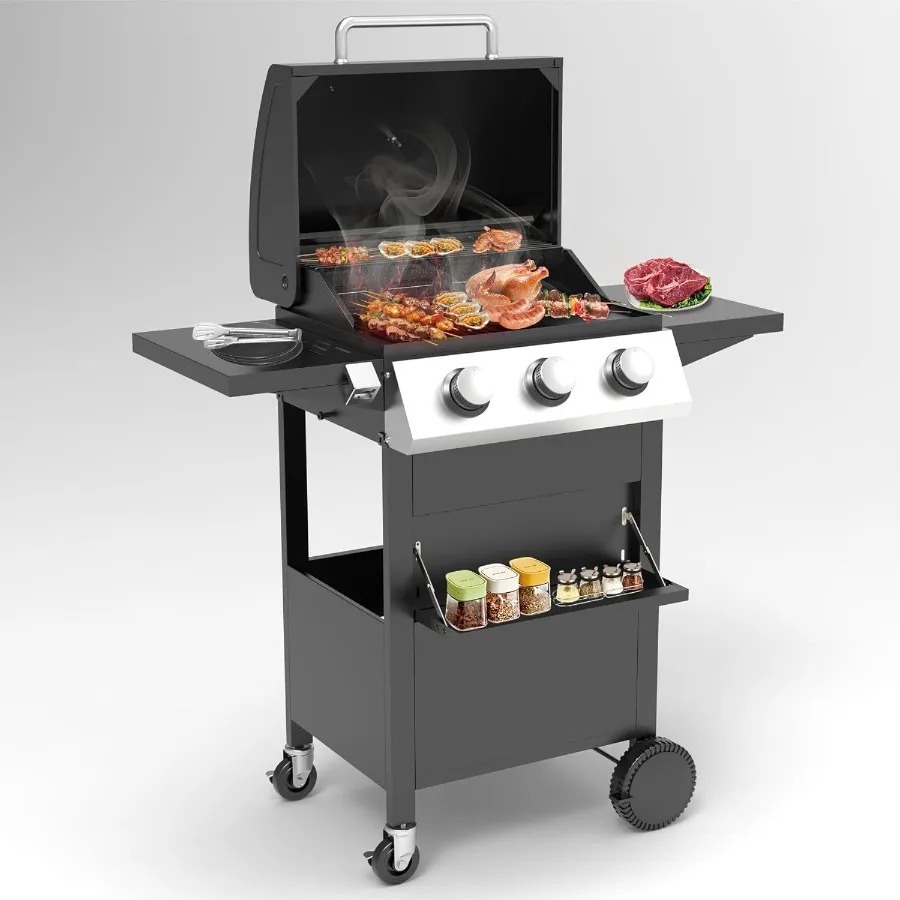 3 Burner Bbq Gas Pr…