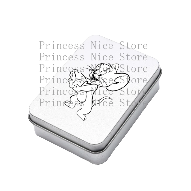トムとジェリー アイアンボックス ポータブルカードステッカー コレクション デコレーション ジュエリー イヤリング リング 収納ボックス アイアンラインプリント パッケージ ギフト