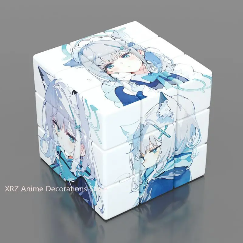 

Волшебный куб аниме синий архив Sunaōkami Shiroko головоломка для снятия стресса профессиональная игра с плавной скоростью детские подарки
