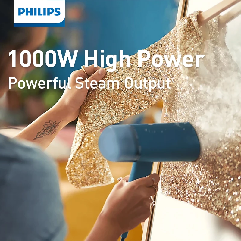philips-foldable-handheld-steam-iron-220v-1000w-30s-fast-heat-portable-garment-steamer-high-temperature-steam-100ml-water-tank