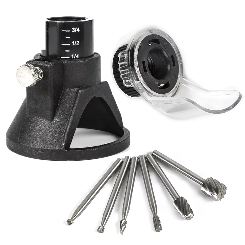 

Резной локатор для шлифовальной машины, защитный чехол с фрезерными заусенцами по дереву, набор фрез, аксессуары для вращающихся инструментов Dremel, набор шлифовальных локаторов