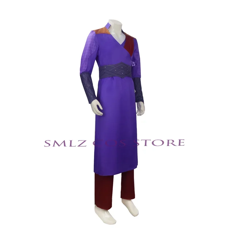 Anime Gale Cosplay Game Costume Gate 3 Purple Uniform Top Coat Pants Set Halloween Party Role Play Clothes for Men