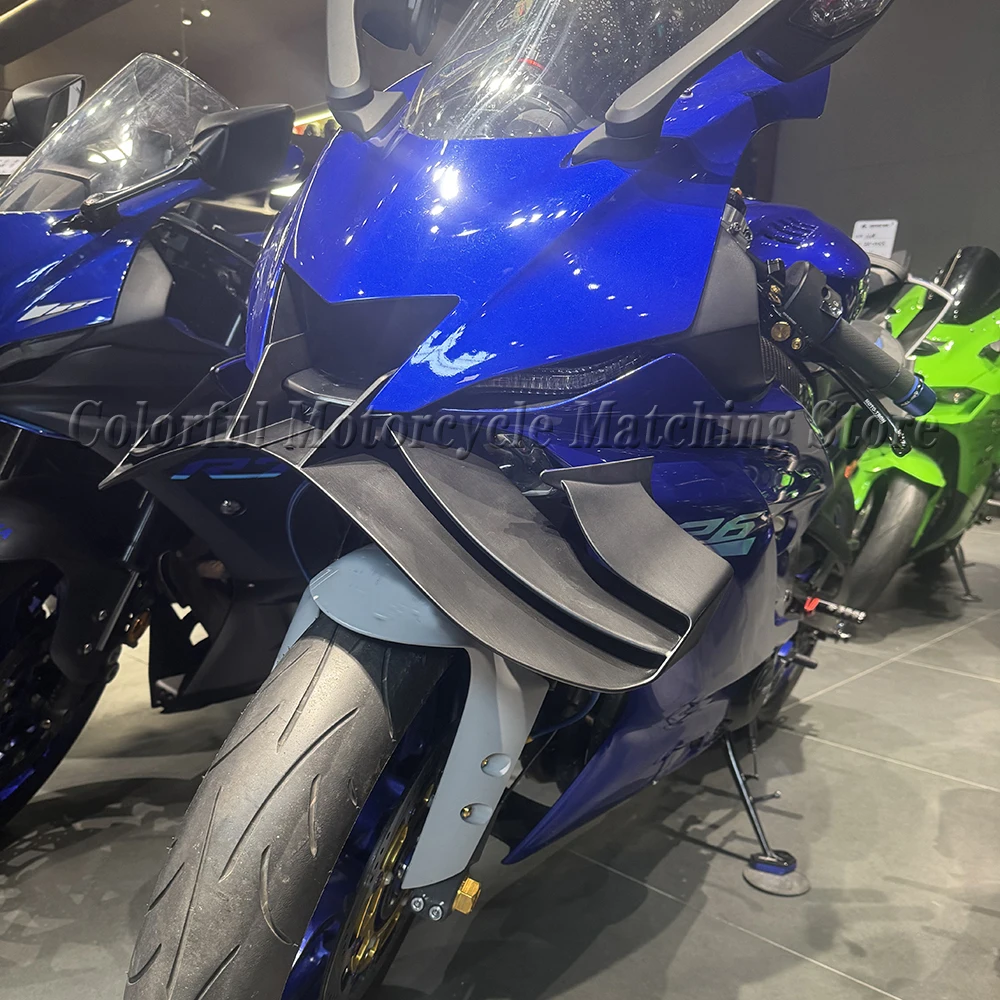 

R6 GP Motorcycle Accessories Fixed wing fairing Small Winglets spoiler Aerodynamic wing For Yamaha YZF R6 2017-2025
