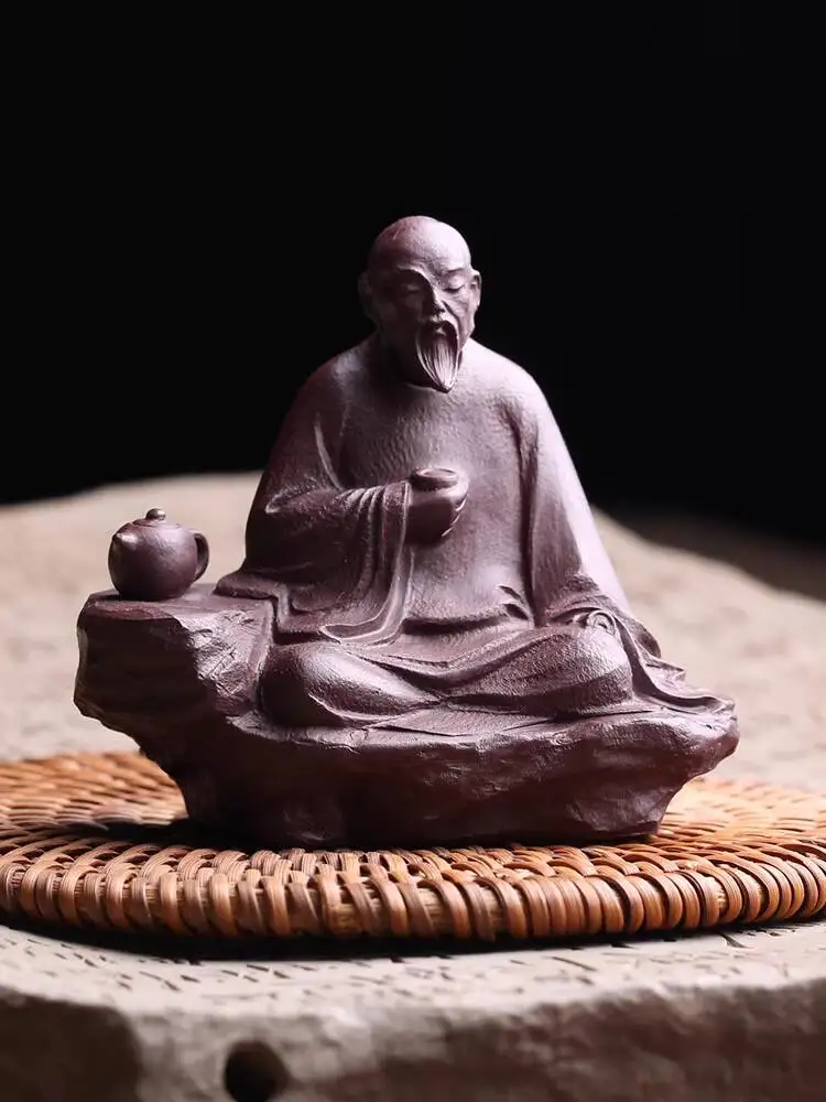 Yixing Original Purple Clay Pet Figurine, Master Lu Yu's Pure Handmade Ornament, A High-Quality Piece Suitable For Kung Fu Tea