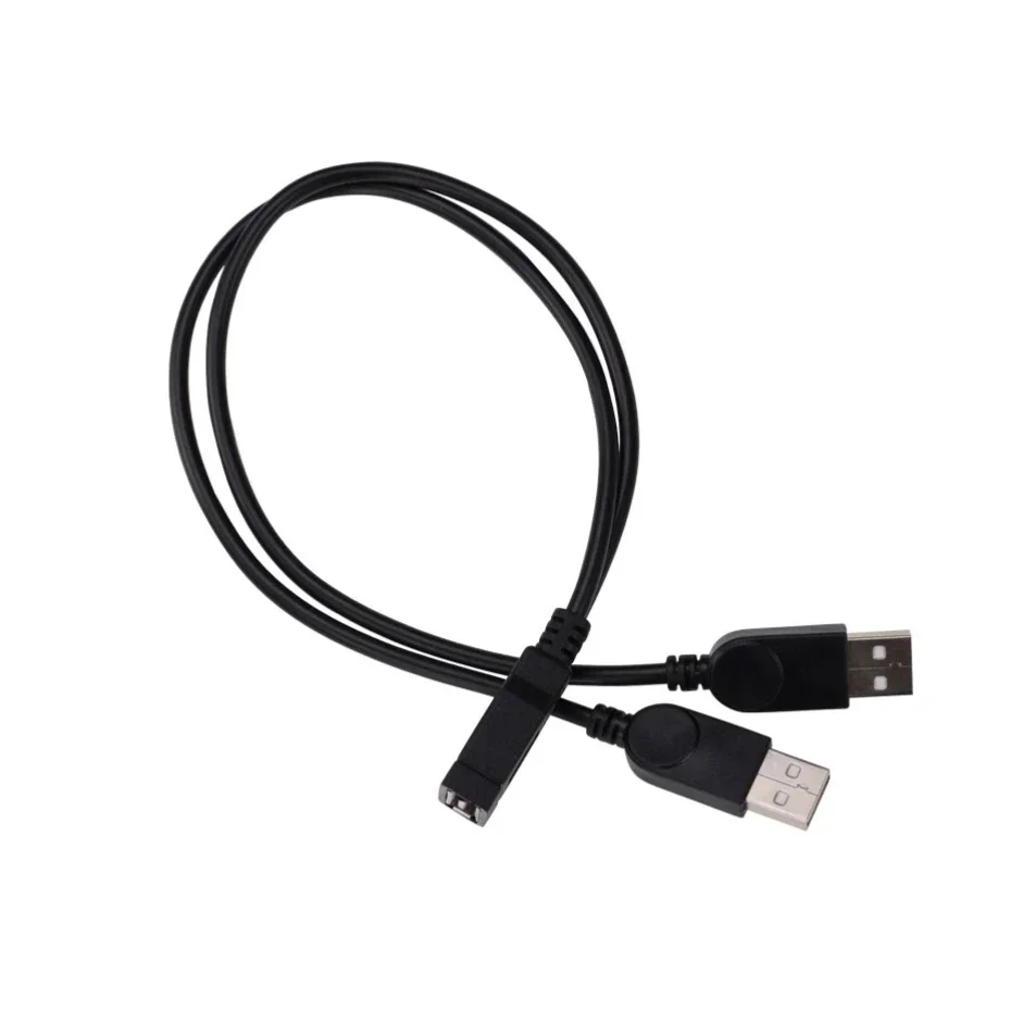 USB 2.0 A Female to 2 Double Male Y Splitter Extension Cable HUB Charge Cord Power Supply Wire For Printers