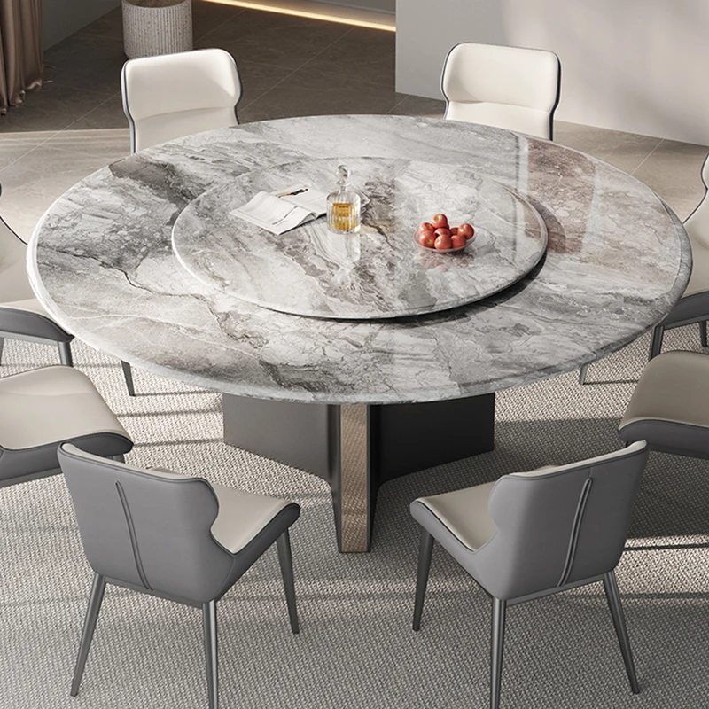 Picnic Lounge Dining Table Service Office Designer Poker Reception Nordic Rotate Dining Table Center Mesa Commercial Furniture