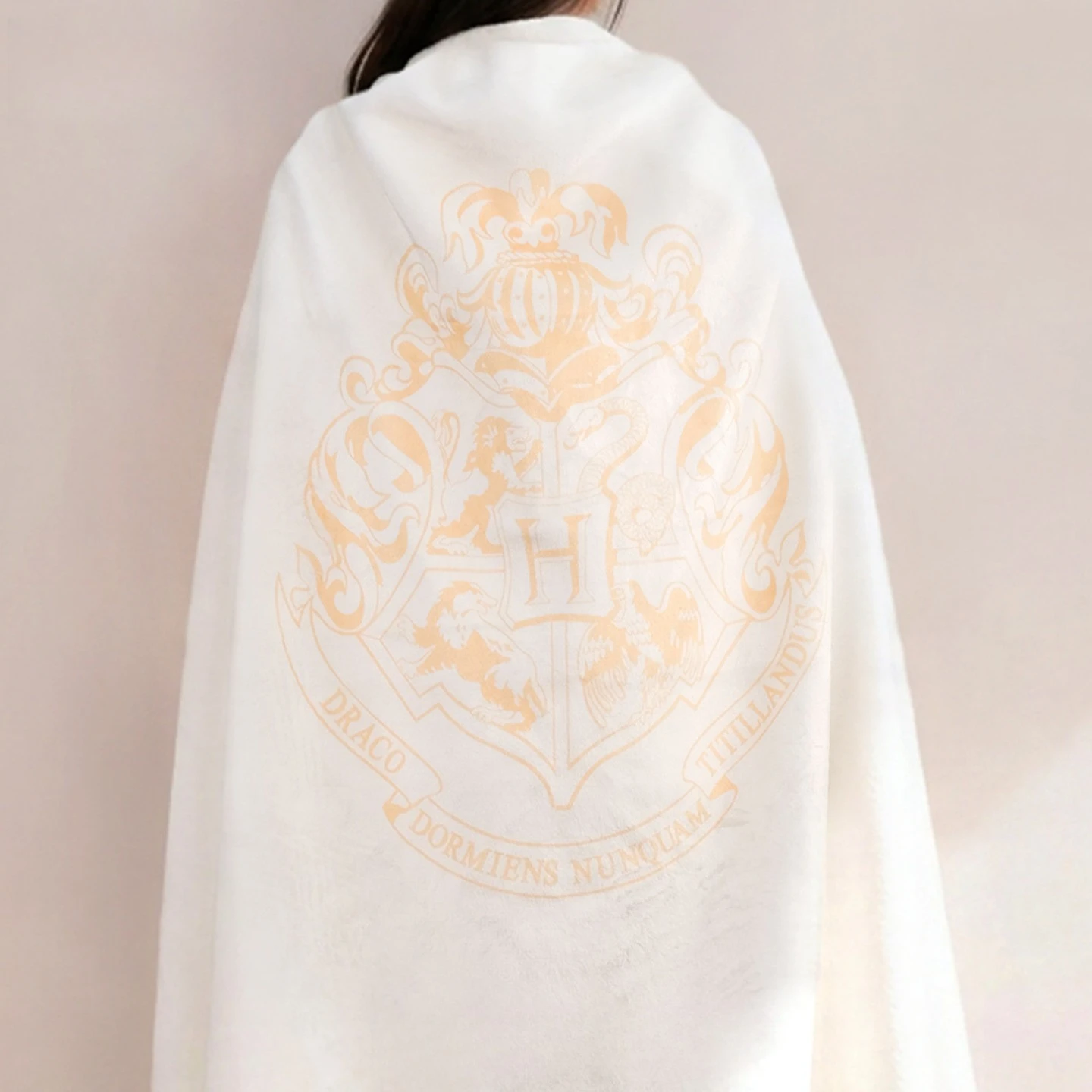 Anime Hogwarts Blanket Harries Embroidery Pattern Polyester Fiber Material Air Conditioning Blanket Room Bedroom Decor