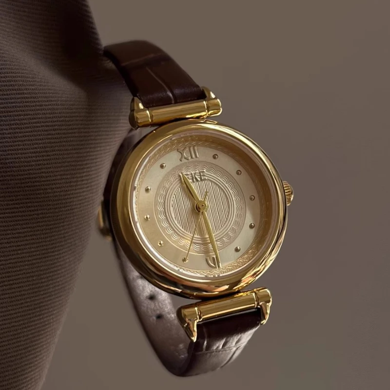 2025 waterproof quartz watch birthday gift light luxury niche classic trend women's watch elegant and simple student