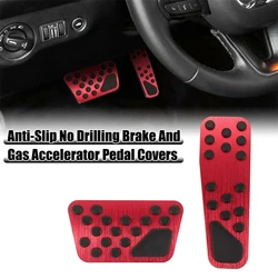 Pedal de aluminio para freno de Gas de coche, cubierta antideslizante para Dodge Charger Challenger 2009-2019 Chrysler 300 2014-2019, 2 piezas