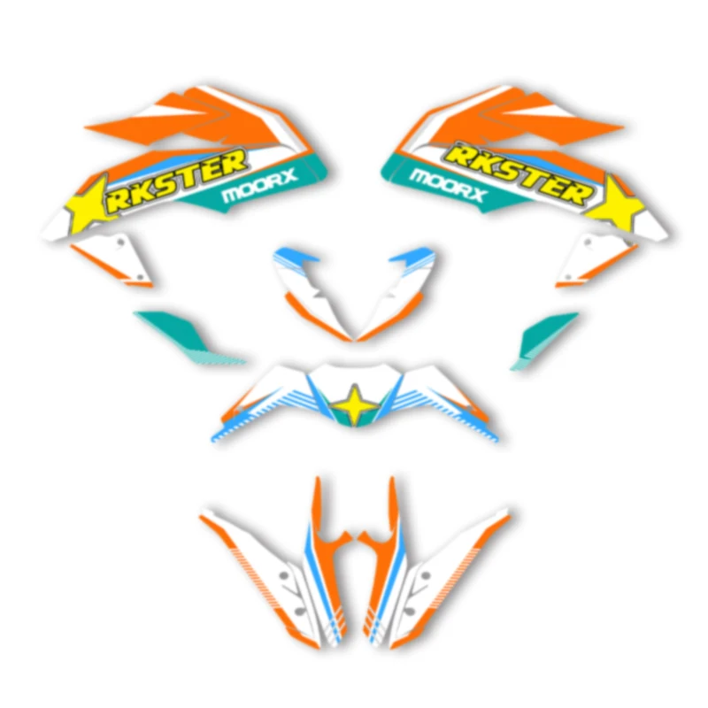 DSMTECH Motorcycle Graphics For KTM 2017 2018 2019 2020 DUKE 125 17-20 DUKE125 390 Decals Stickers Kits 006