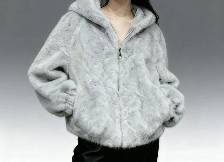 

Thickened Warm Hooded Loose Casual Zipper Cardigan Popular Short Fashion Jacket