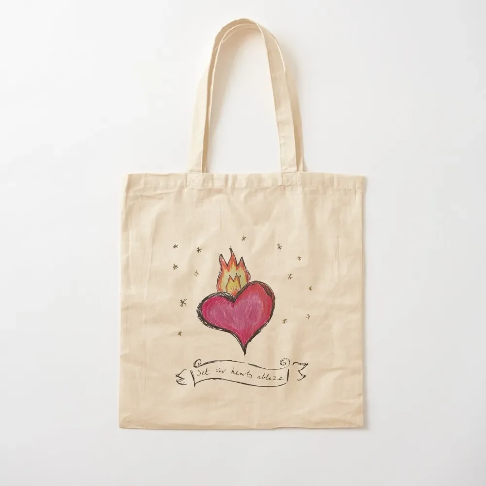 

set our hearts ablaze Tote Bag Canvas bag Beach bag Women's tote canvas shopping