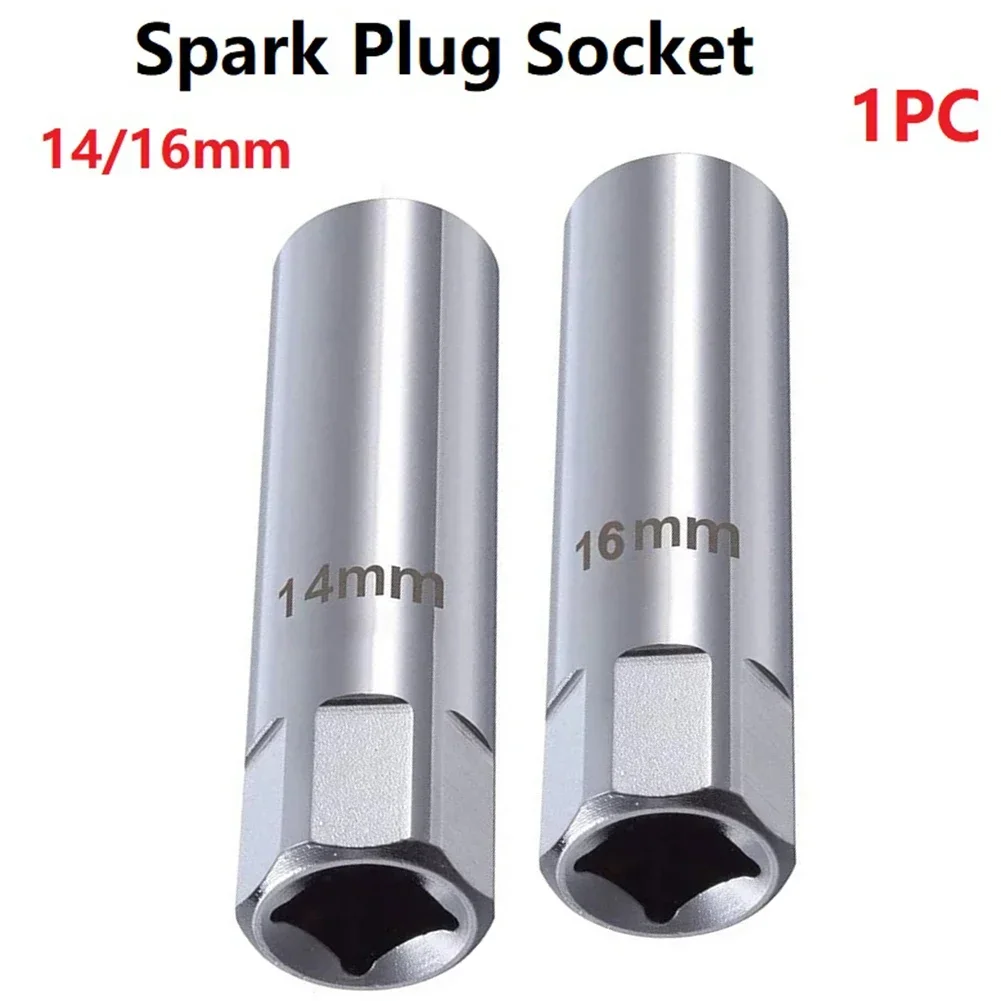 

Hot Sale High Quality 2021 New Tool Spark Plug Socket Wrench 62mm Silver 1pcs 12-point Removal Tool Sleeve Socket