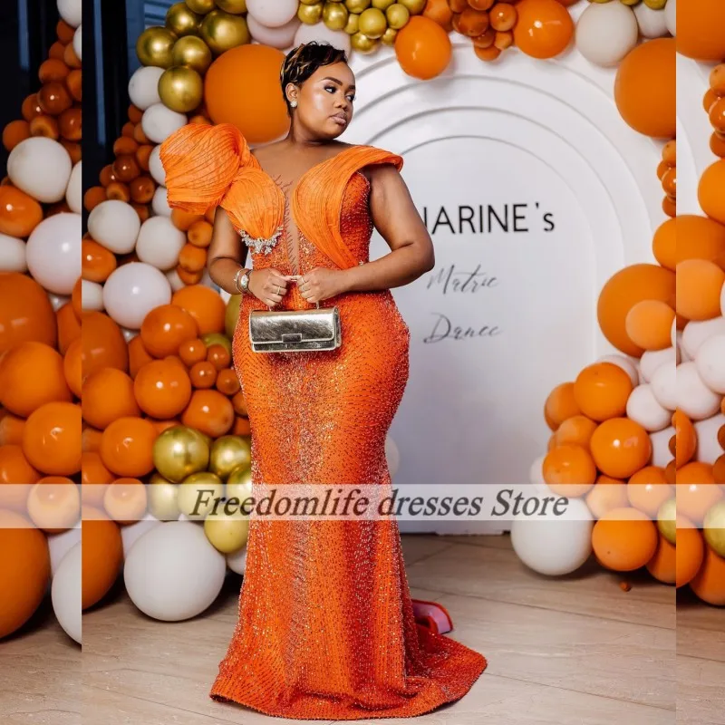 

Charming Matric Dance Prom Dresses For Black Girls Mermaid Party Dress African Women Evening Gowns robes de Gala Customized