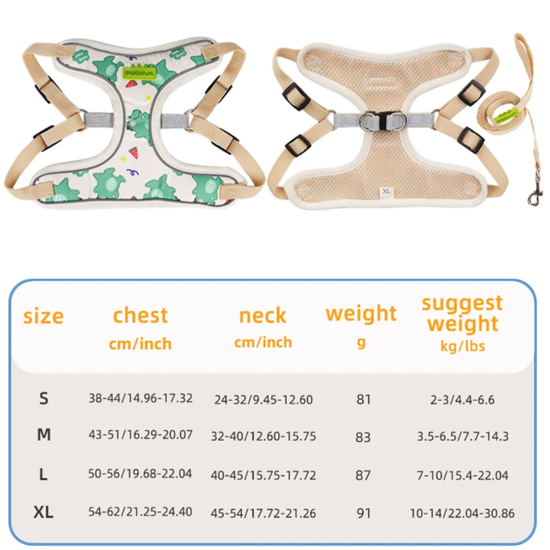 小型および中型犬用の素敵なハーネスとリーシュ,猫用の反射ベスト,フレンチブルドッグ,チワワ,ポッドハーネス,犬のアクセサリー