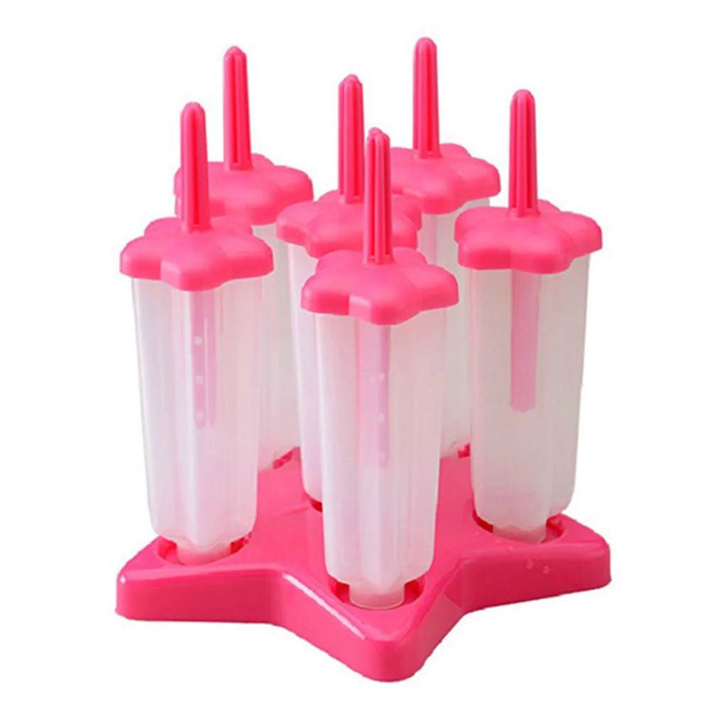 Star Shaped Plastic Ice Cream Mould DIY Reusable Ice Mold Detachable Ice Making Tool